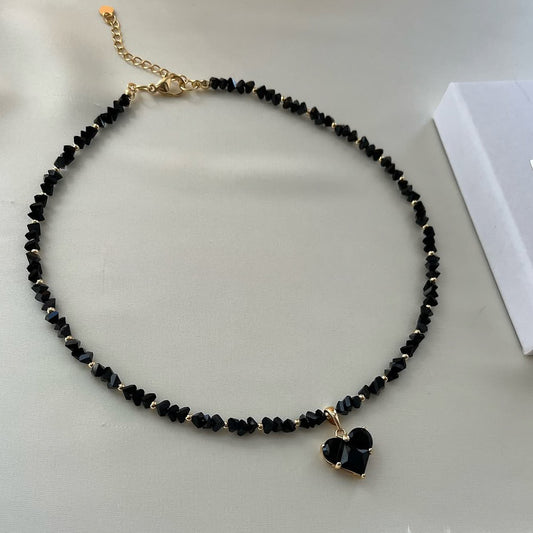 Collier Black Heart