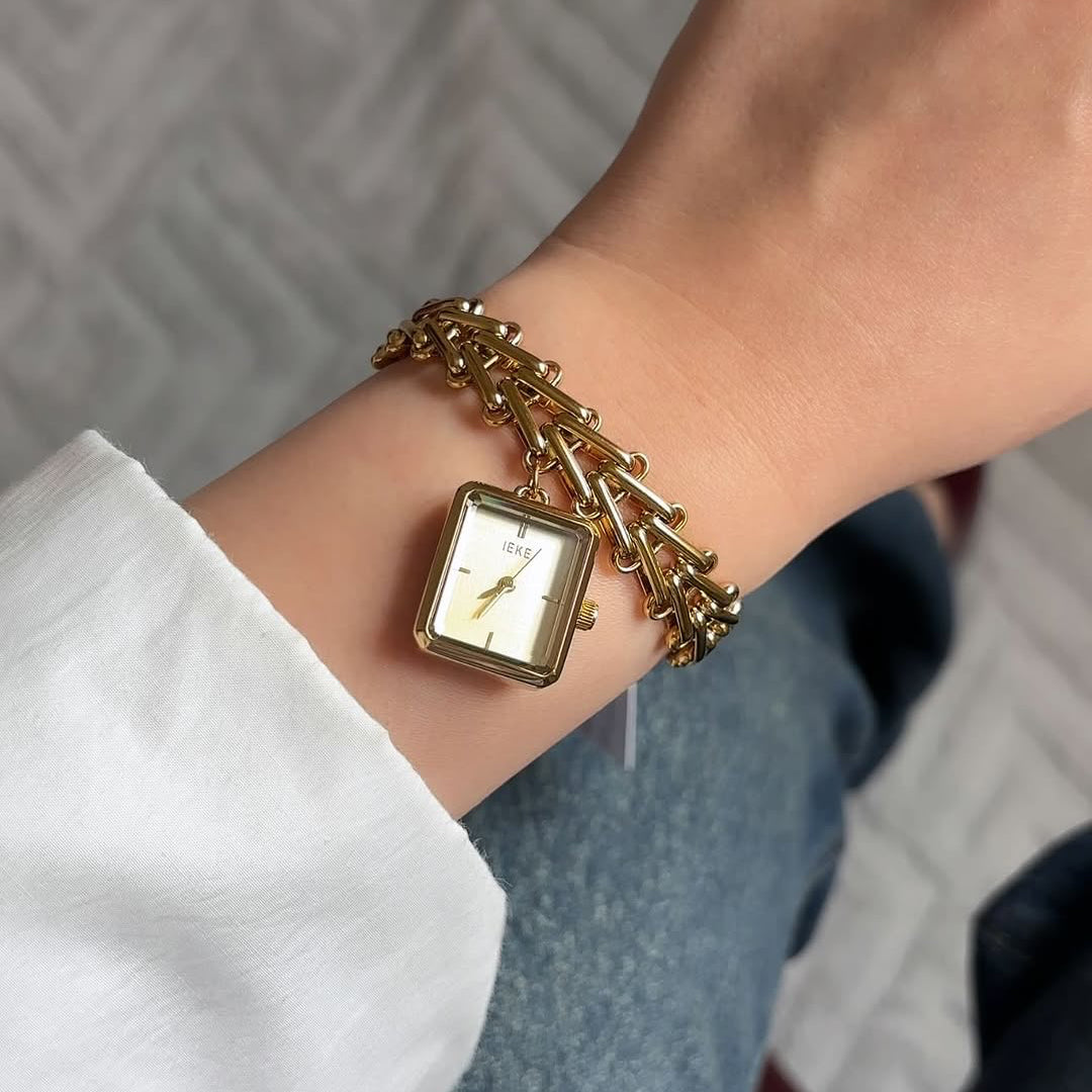 Montre bracelet IEKE doré | Zahra Jewelry