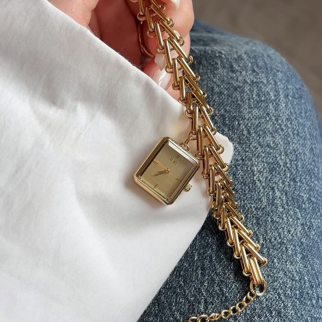 Montre bracelet IEKE doré | Zahra Jewelry