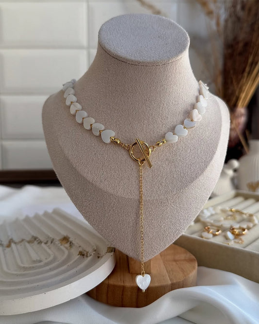 Collier Cœur Nacré | Zahra Jewelry