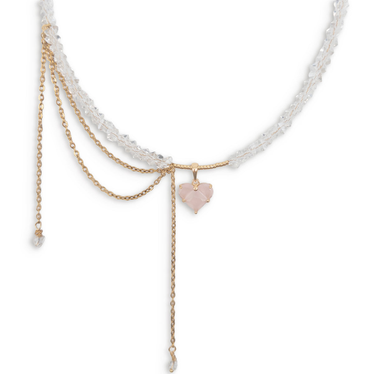 Collier Coeur  Rosa